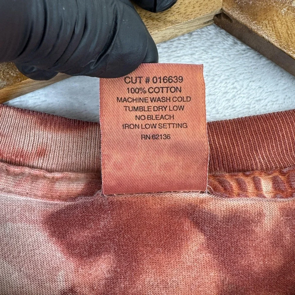 Vintage Aerosmith Shirt Mens Large Tie Dye Cropped Just Push Play‎ USA Tour 00s - Picture 4 of 9